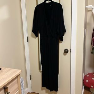 Garnet Hill Kimono Sleeve Wide Leg Knit Jumpsuit Women’s Size Large